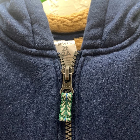 Zip-Up Fleece-Lined Hoodie - Picture 2 of 3